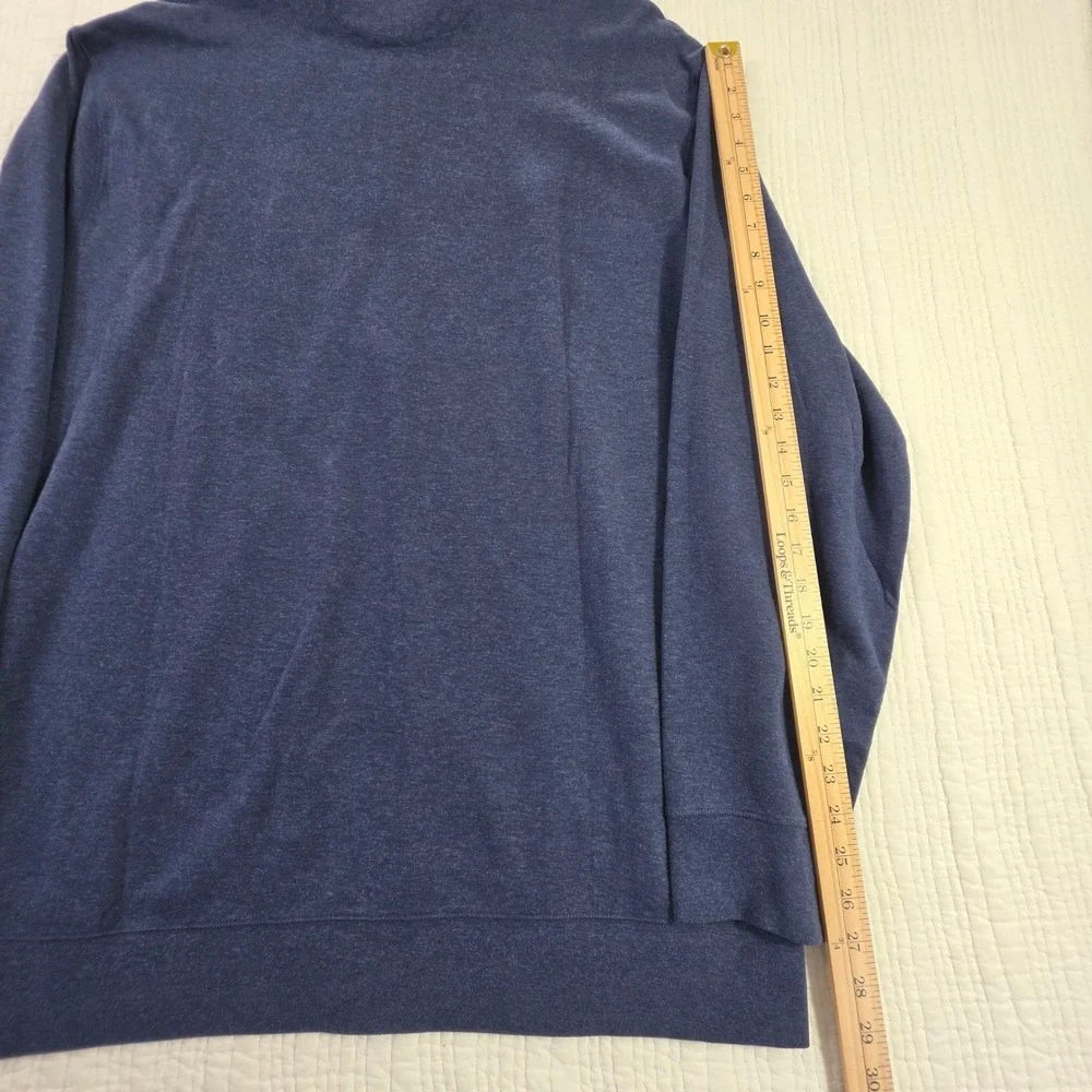 Polo Ralph Lauren Mens XXL Quarter Zip Pullover Navy Heathered Sweater NWT